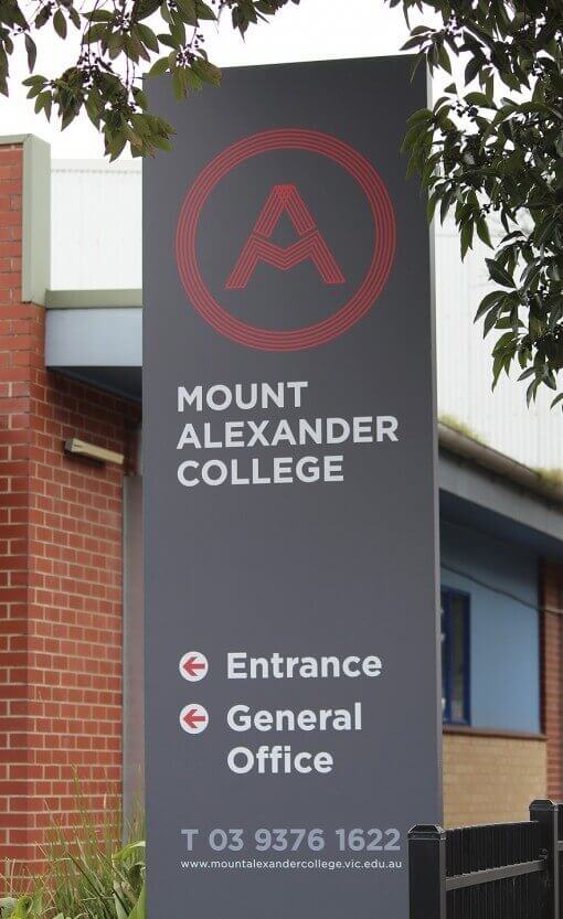 Mount Alexander Main Entry Signage