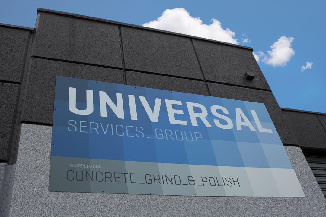 Universal Services Group Branding of Factory Signage